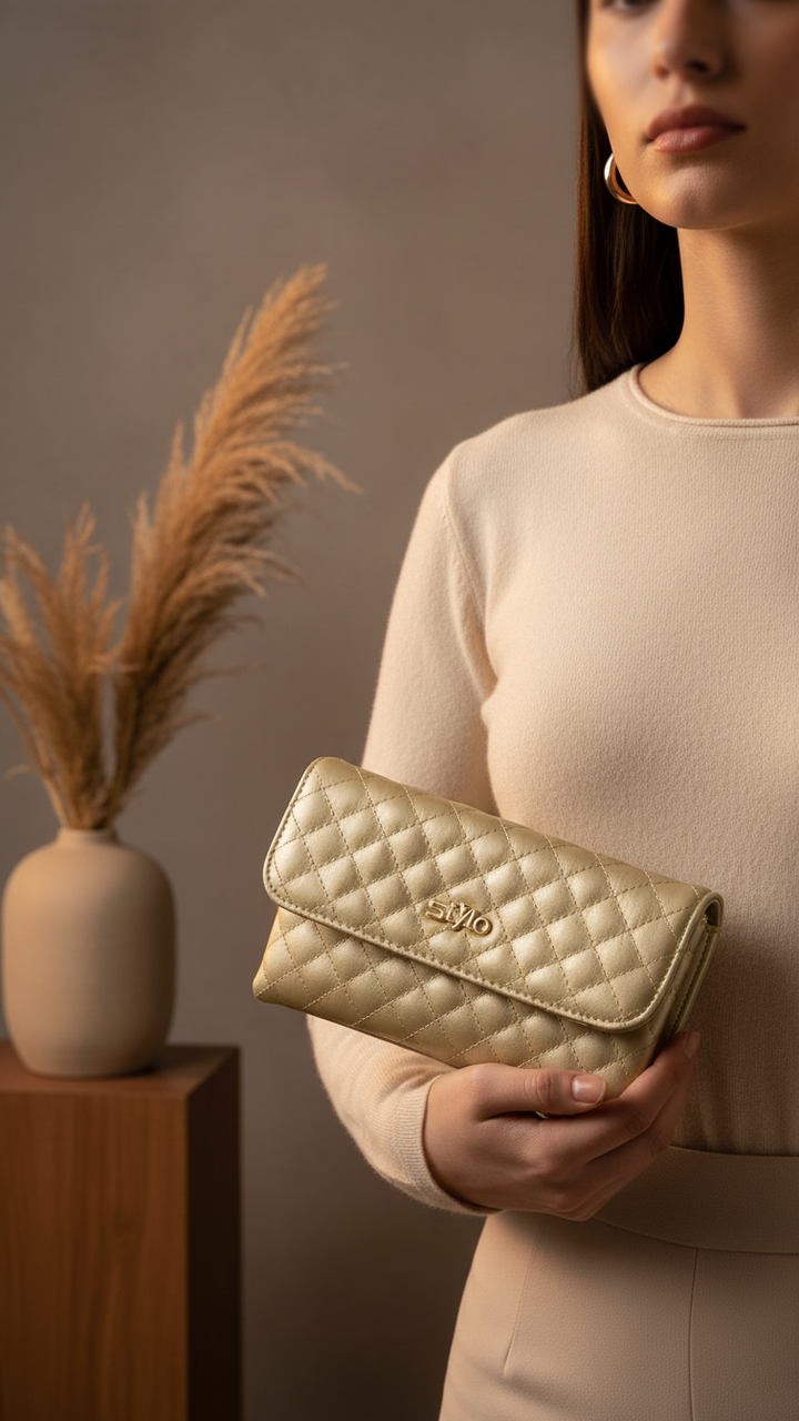 Golden Formal Pouch P97614