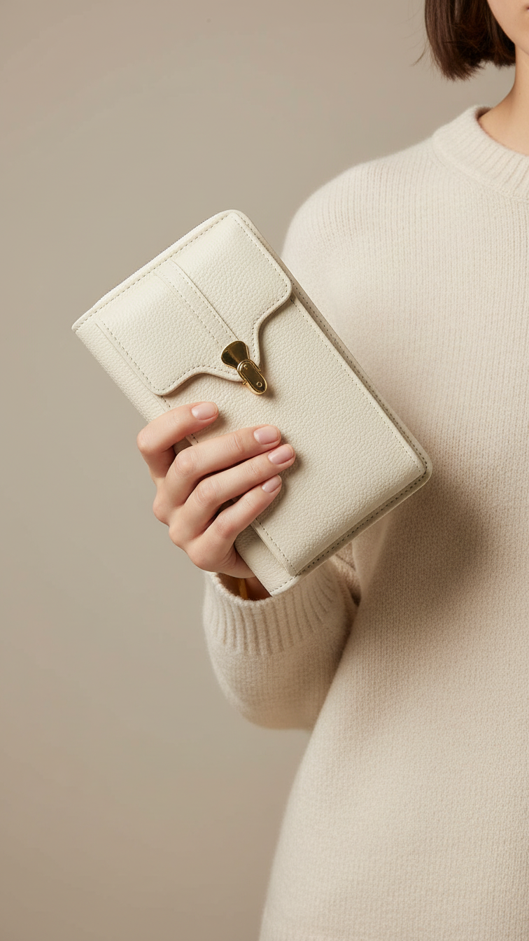 Beige Casual Pouch P97617