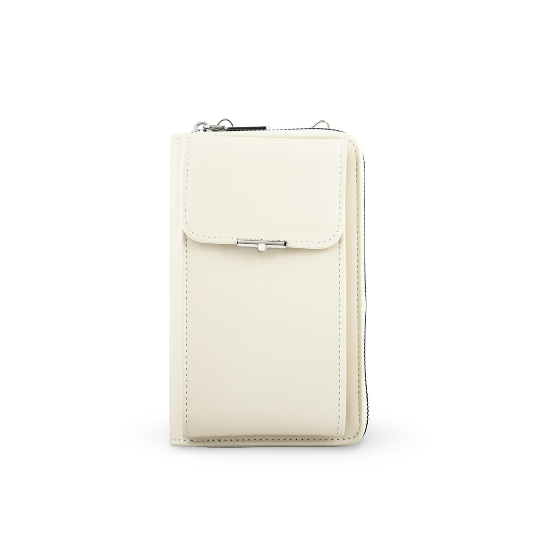 White Casual Pouch For Women P97620