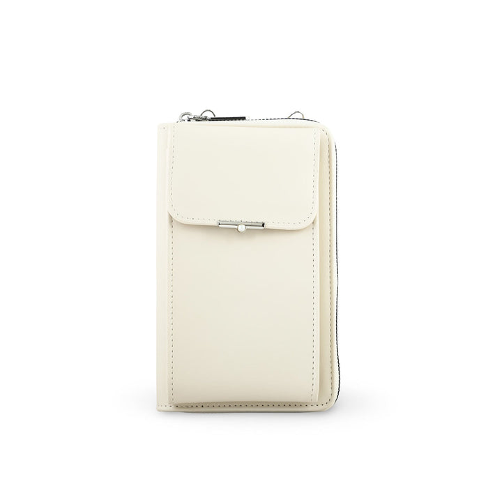 White Casual Pouch For Women P97620