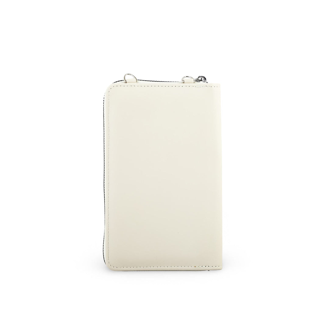 White Casual Pouch For Women P97620