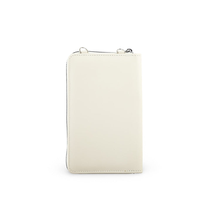 White Casual Pouch For Women P97620