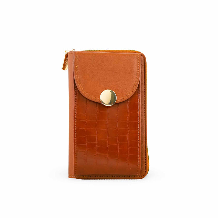 Brown Casual Pouch For Ladies P97622
