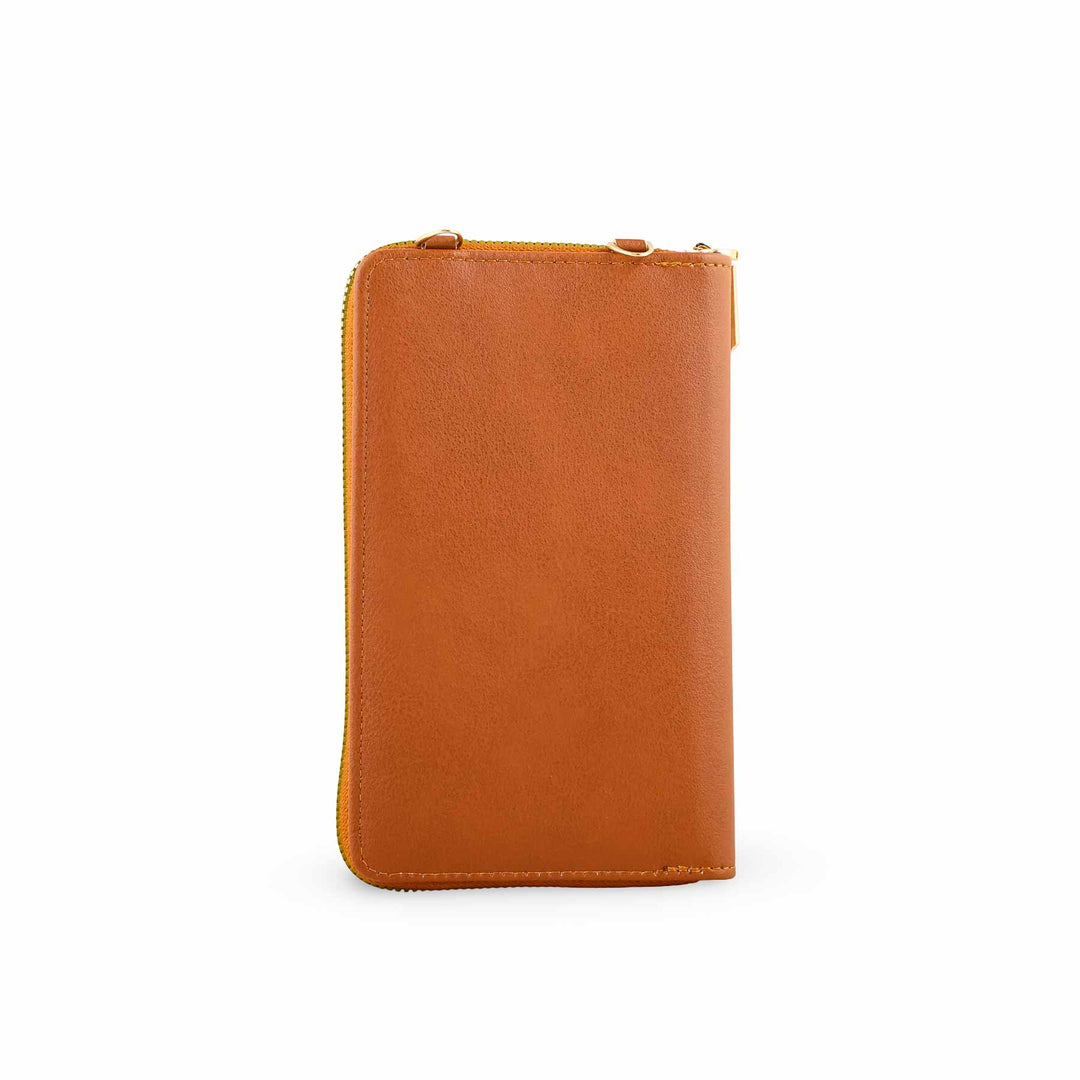 Brown Casual Pouch For Ladies P97622