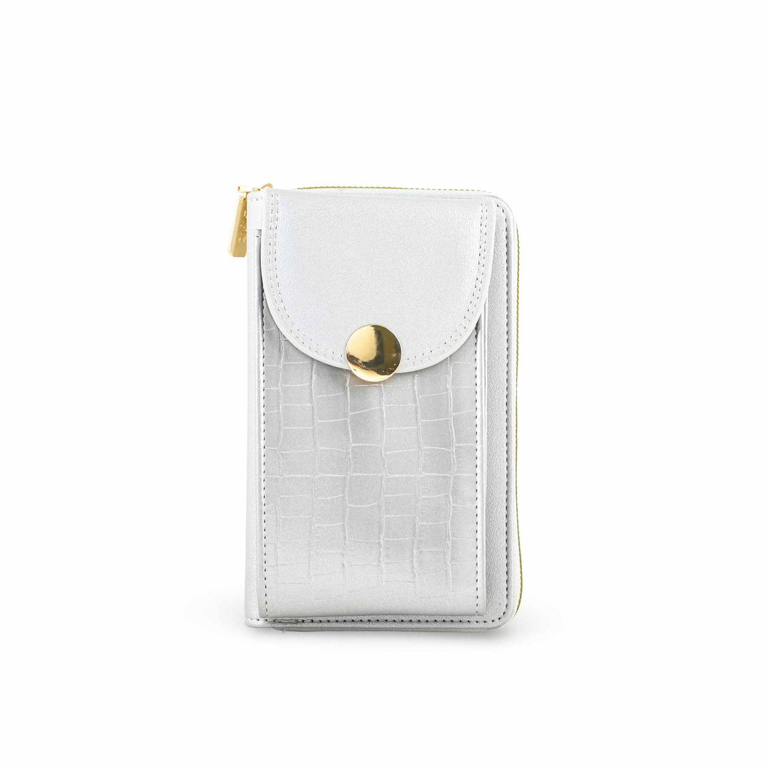 Silver Casual Pouch For Ladies P97622