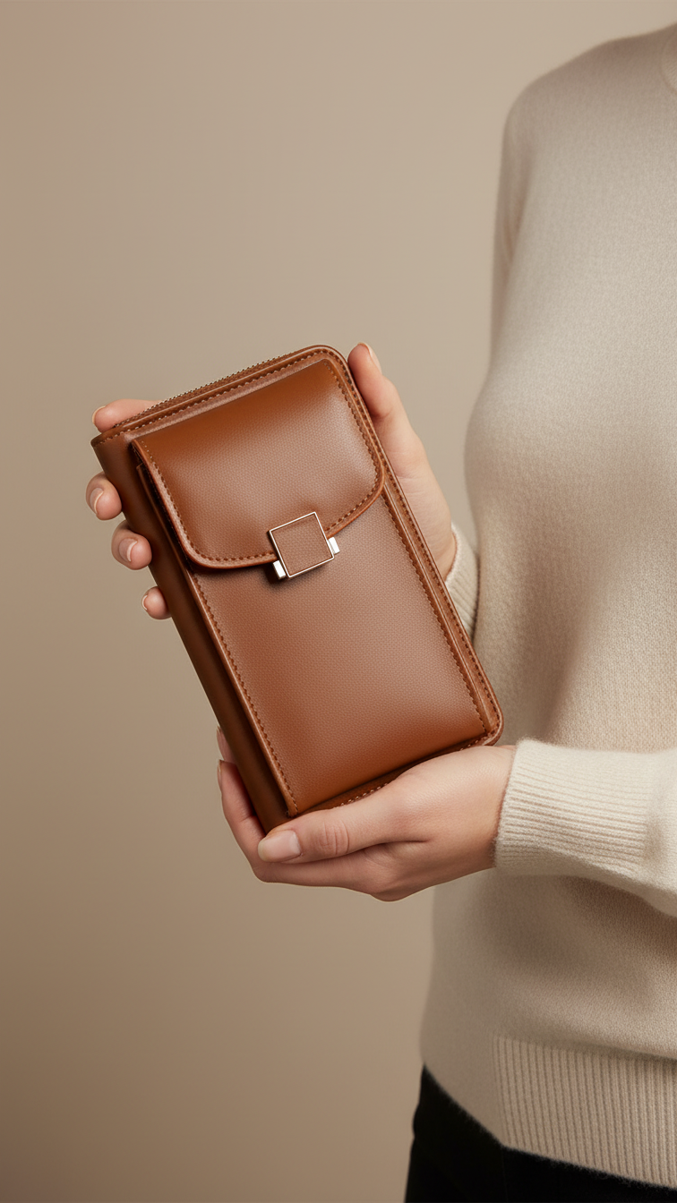 Brown Casual Pouch P97631