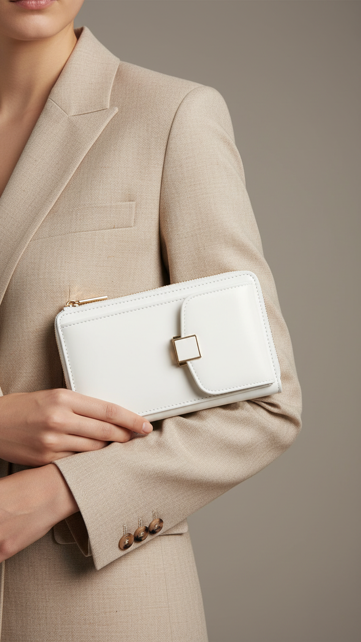 White Casual Pouch P97631