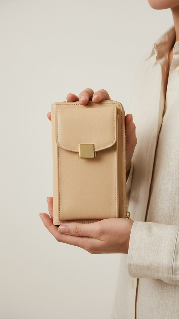 Beige Casual Pouch P97631