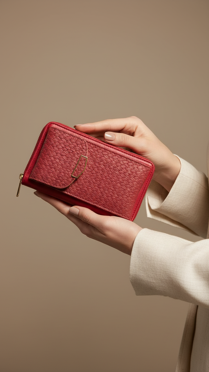 Maroon Casual Pouch P97632