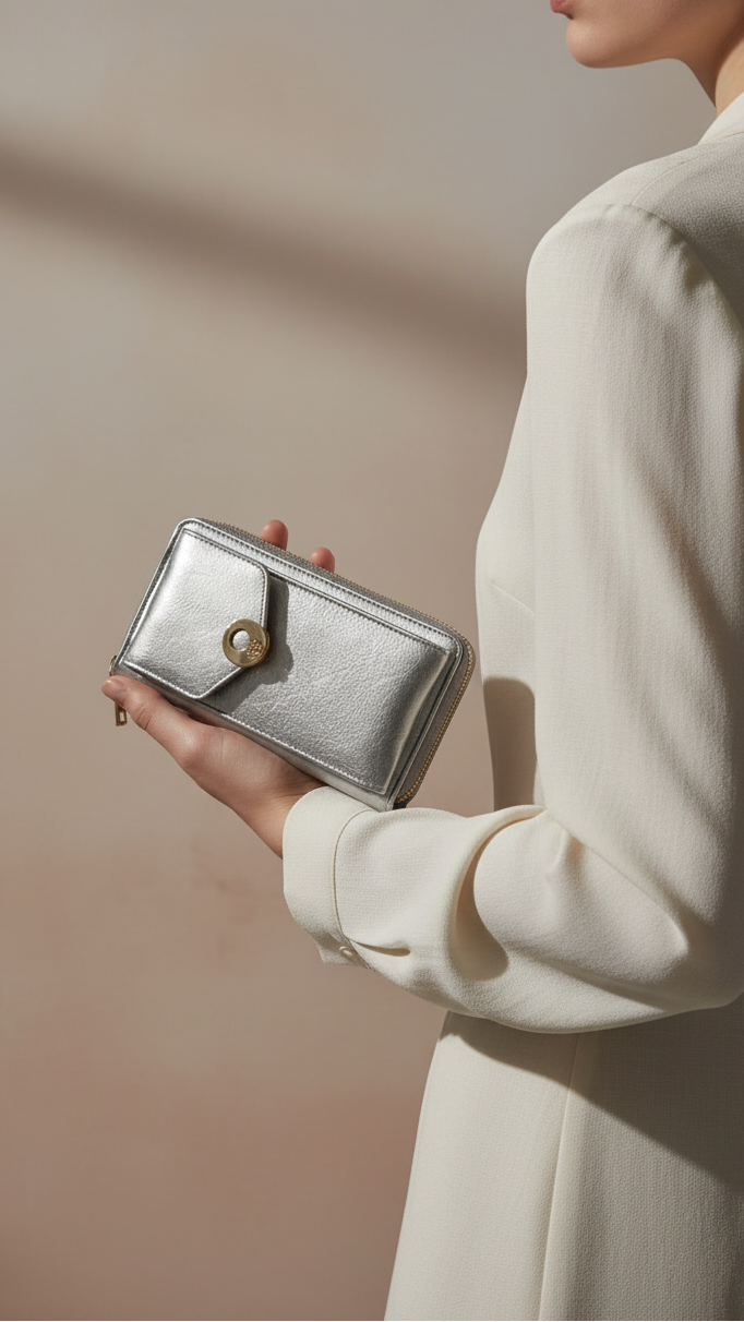 Grey Casual Pouch P97634