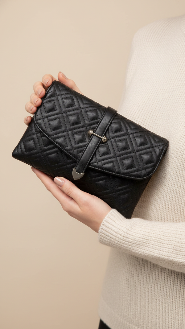 Black Casual Pouch P97638