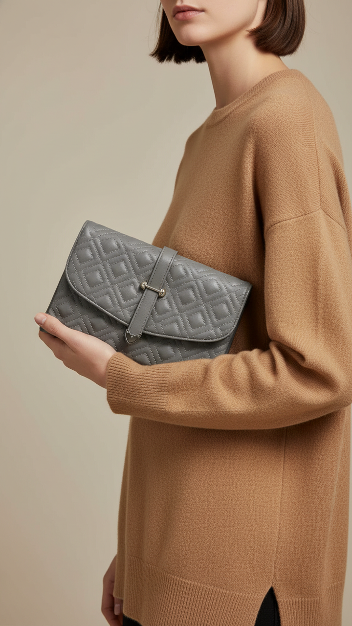 Grey Casual Pouch P97638