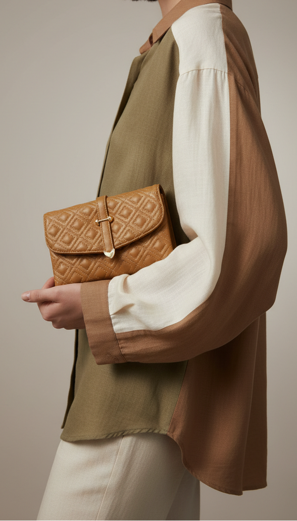 Khaki Casual Pouch P97638