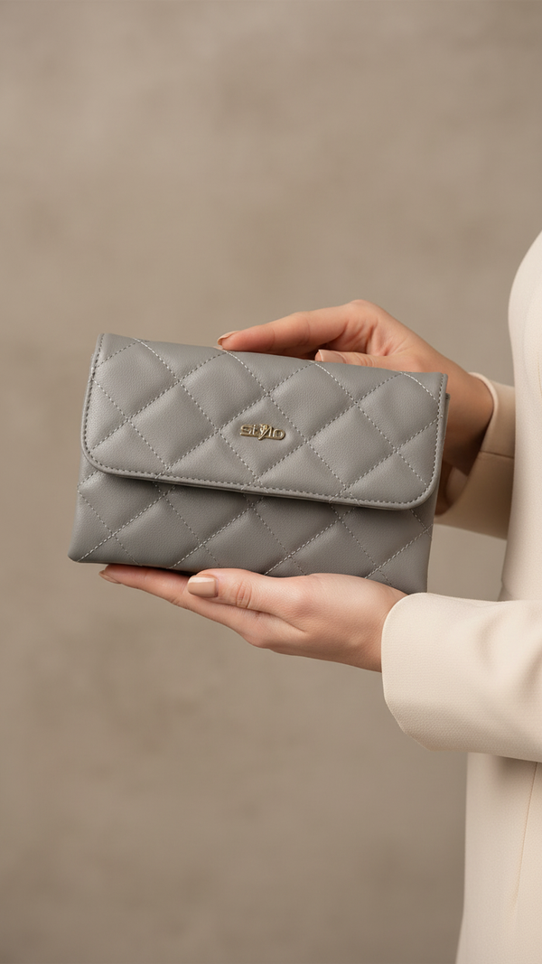 Grey Casual Pouch P97639