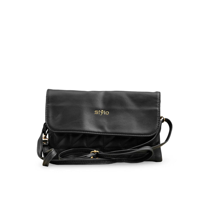 Black Casual Pouch For Ladies P97641