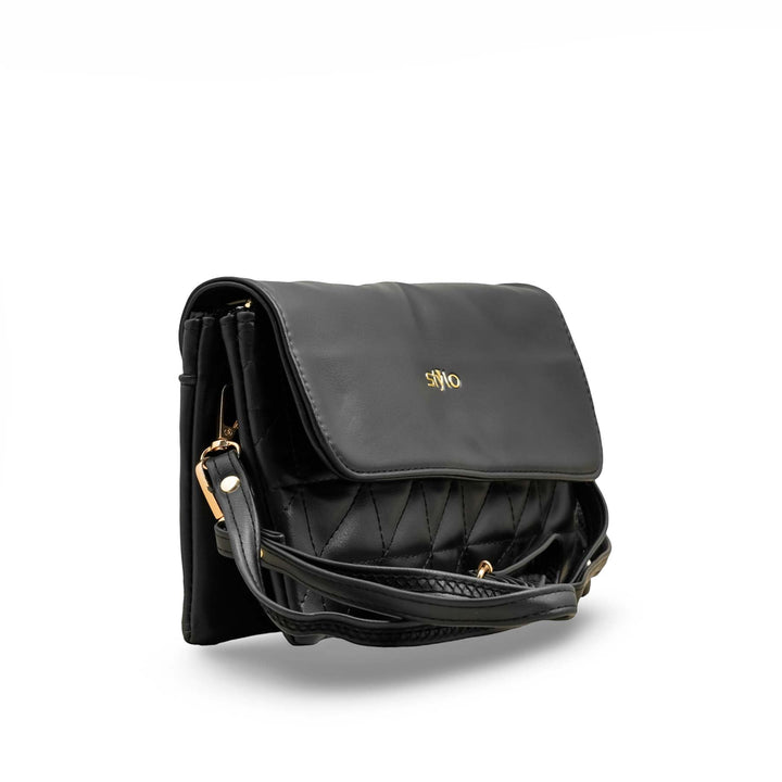 Black Casual Pouch For Ladies P97641