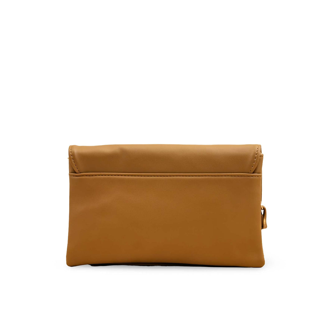 Khaki Casual Pouch For Ladies P97641