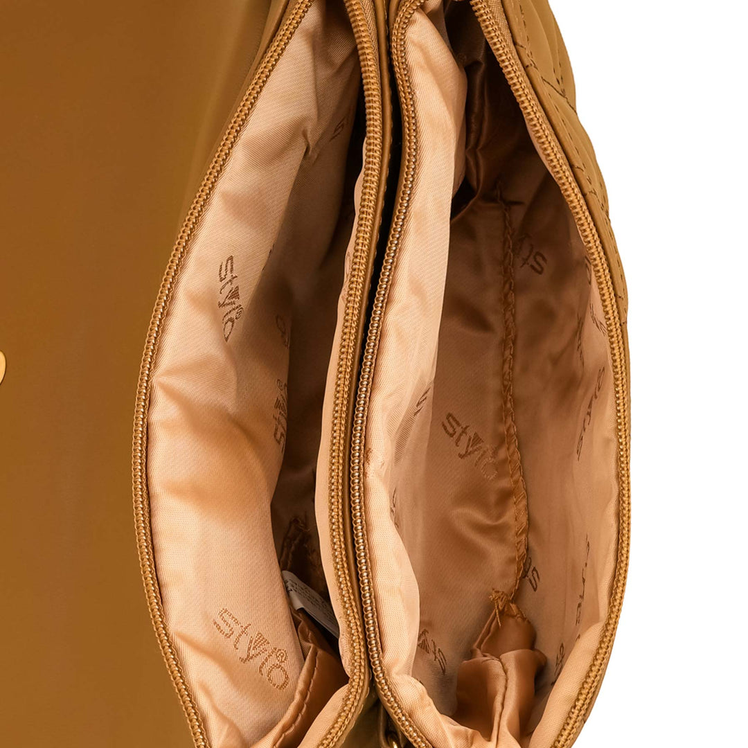 Khaki Casual Pouch For Ladies P97641