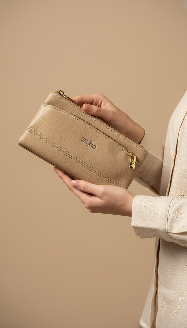 Khaki Casual Pouch P97644