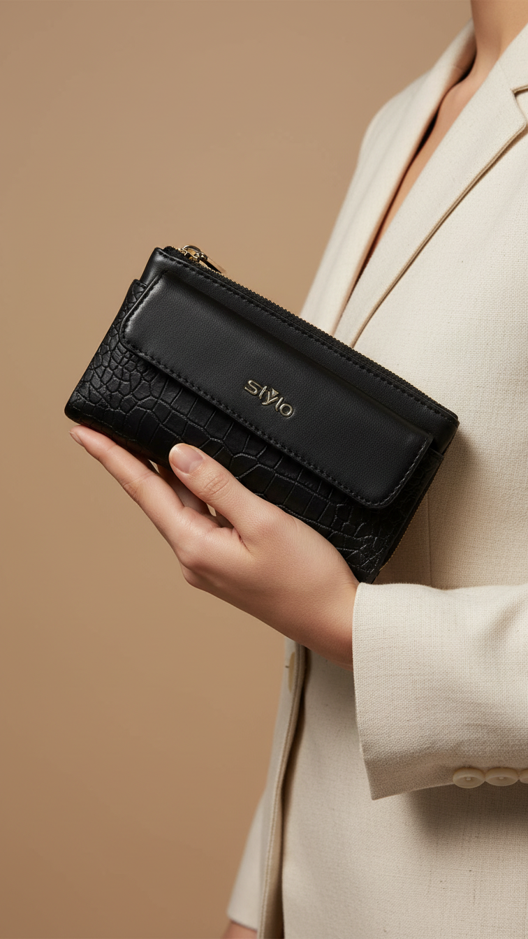 Black Casual Pouch P97645