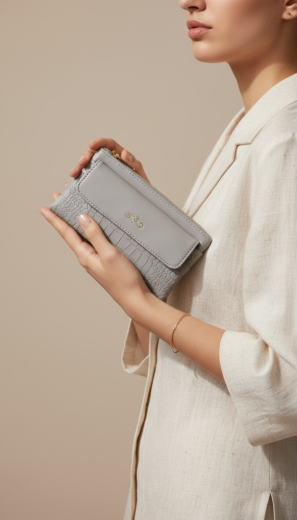 Grey Casual Pouch P97645