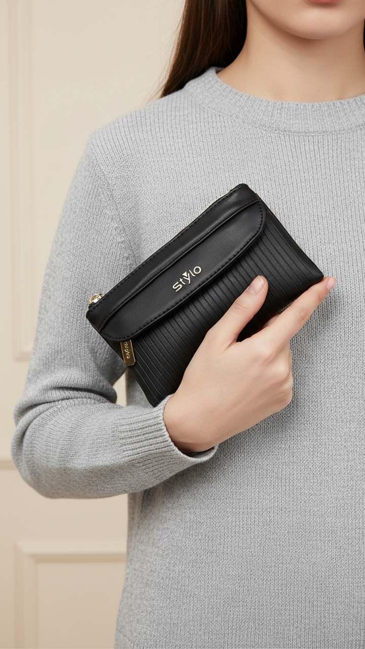 Black Casual Pouch P97646