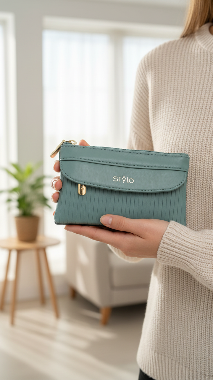 Green Casual Pouch P97646