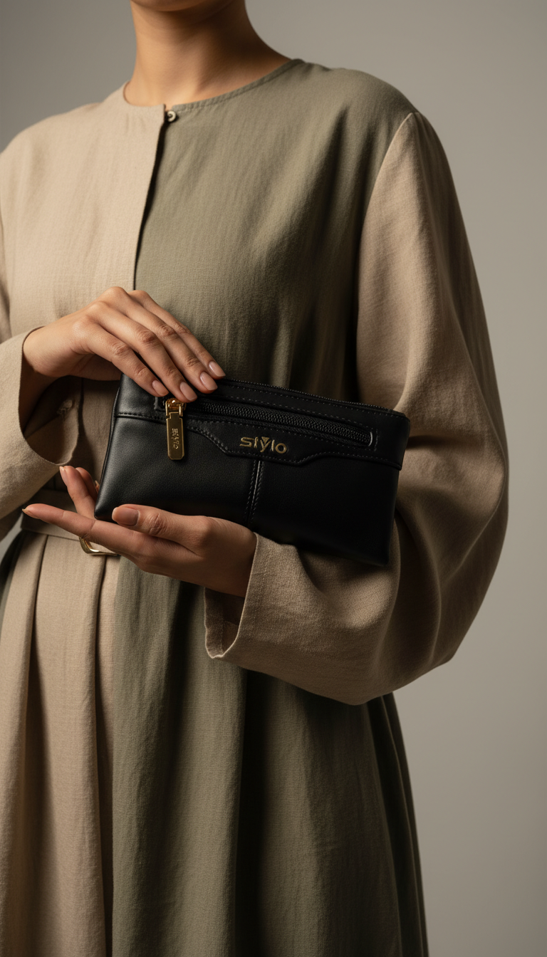 Black Casual Pouch P97648
