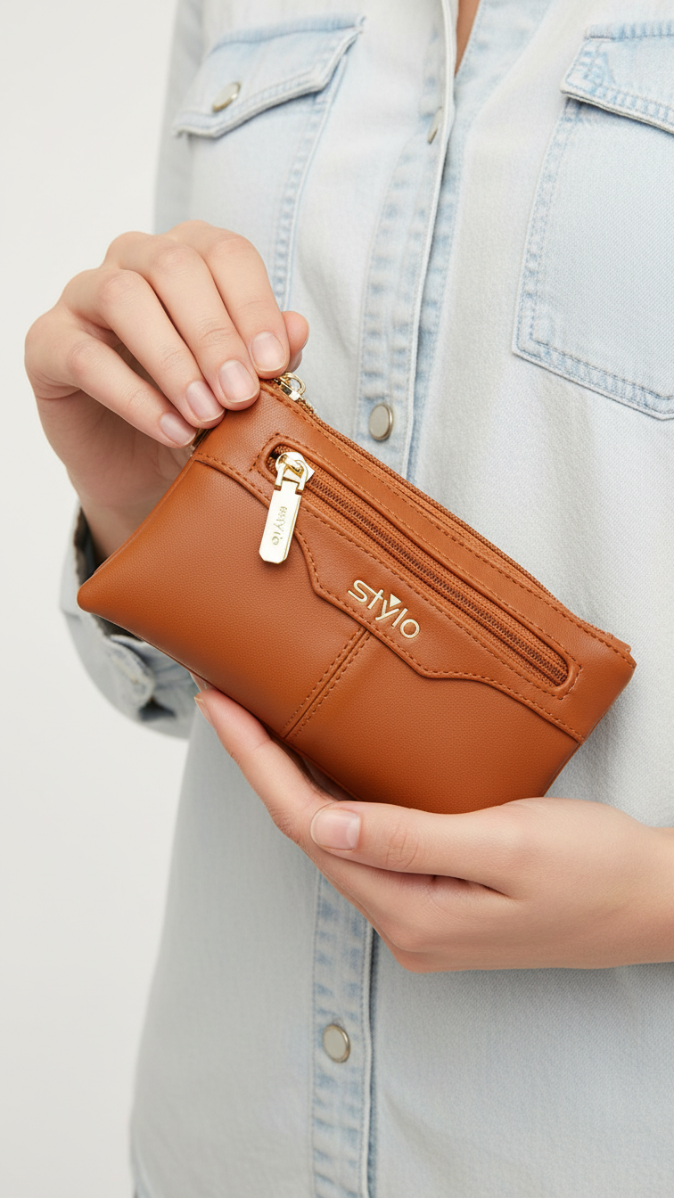 Brown Casual Pouch P97648
