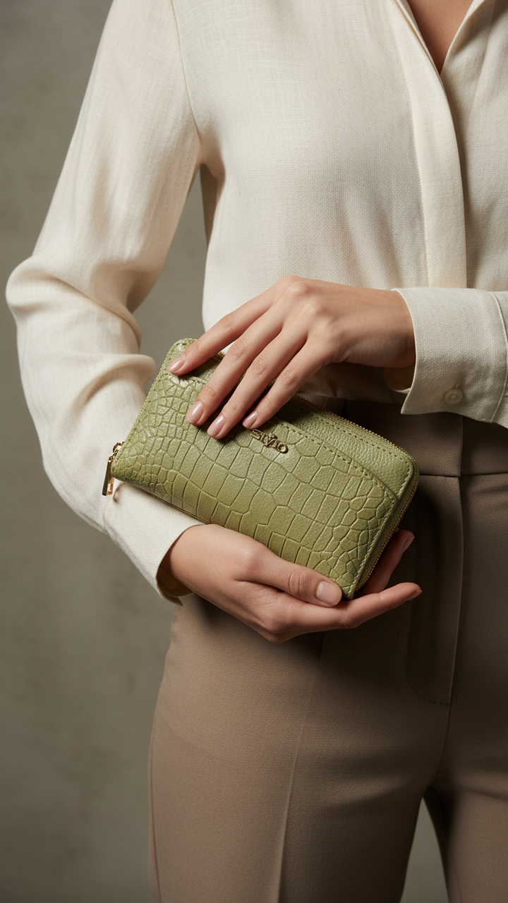 Green Casual Pouch P97650