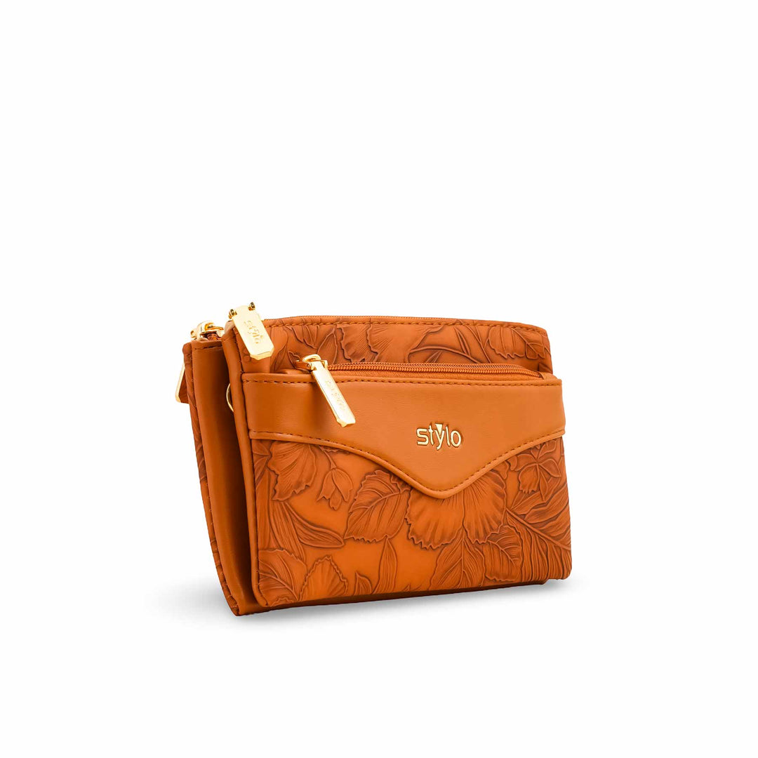 Brown Casual Pouch P97656