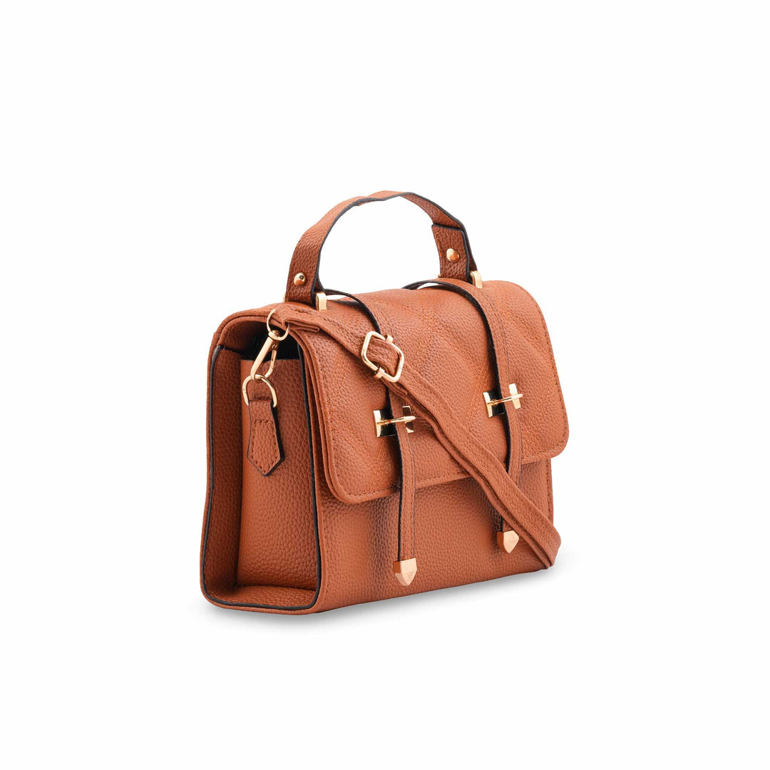 Brown Casual Pouch For Ladies P97659