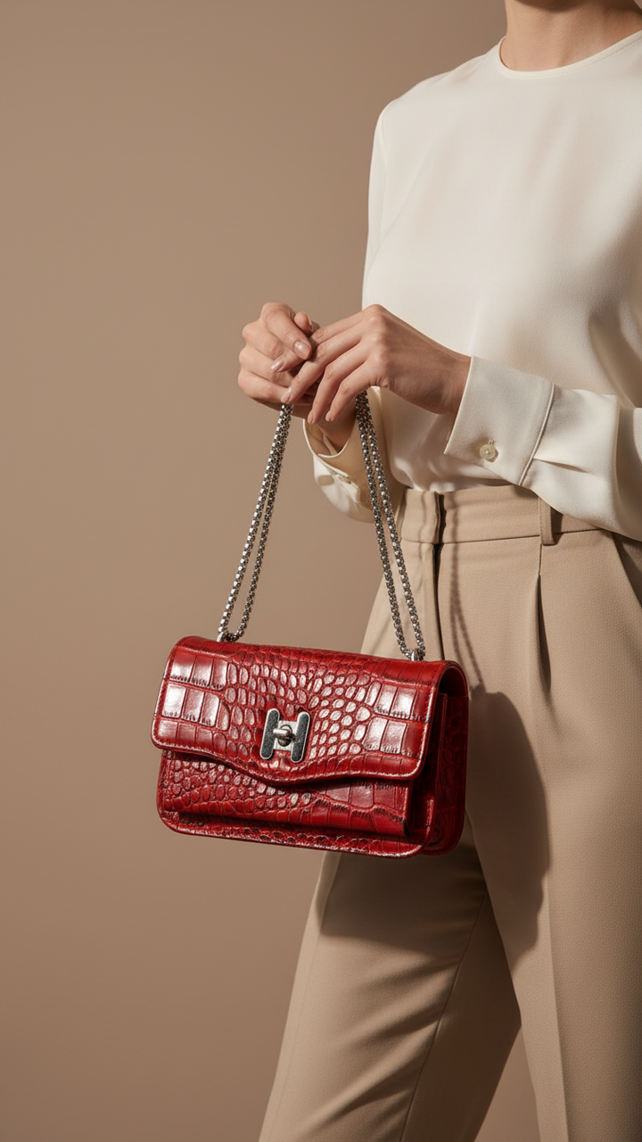 Maroon Casual Pouch P97660