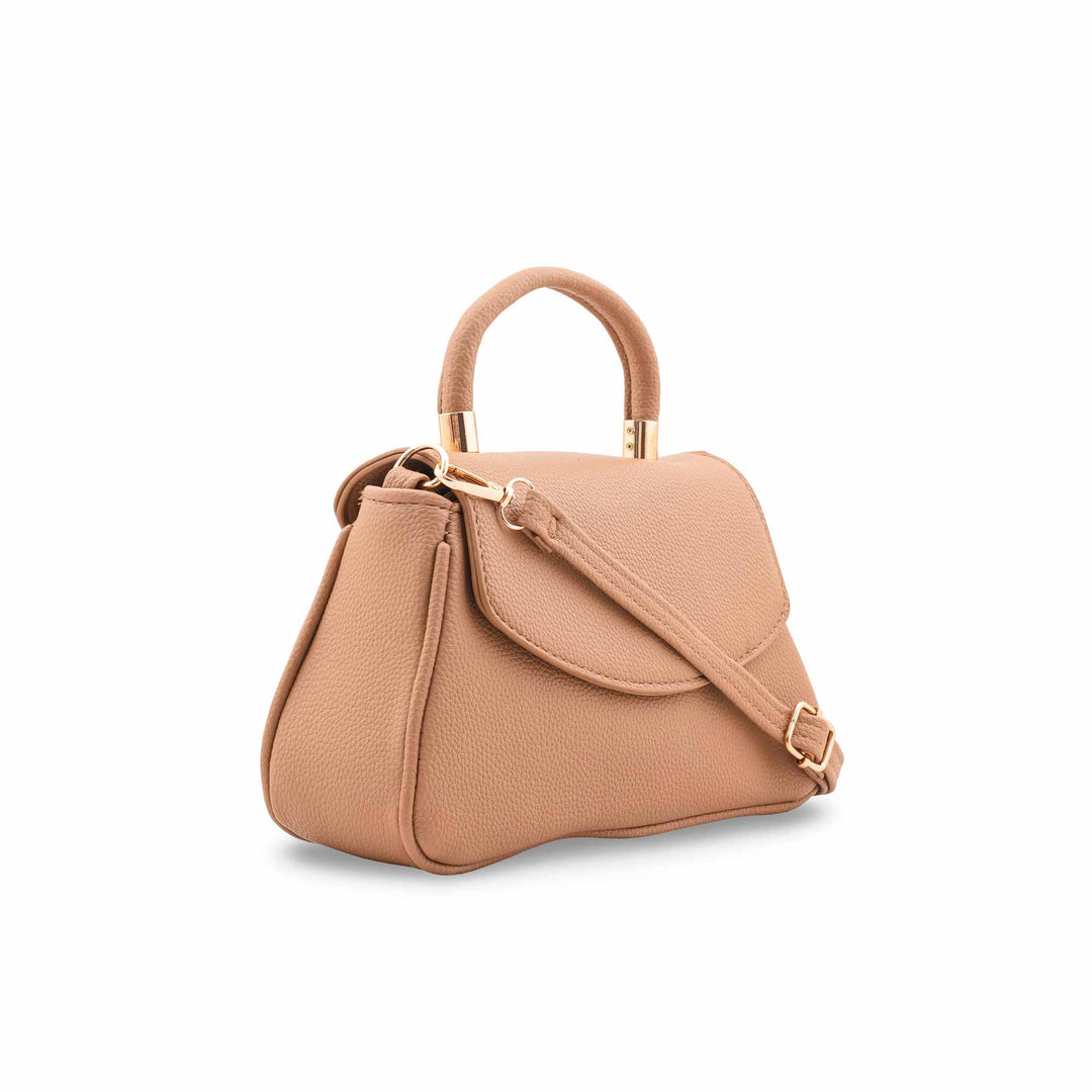 Beige Casual Pouch For Women P97663