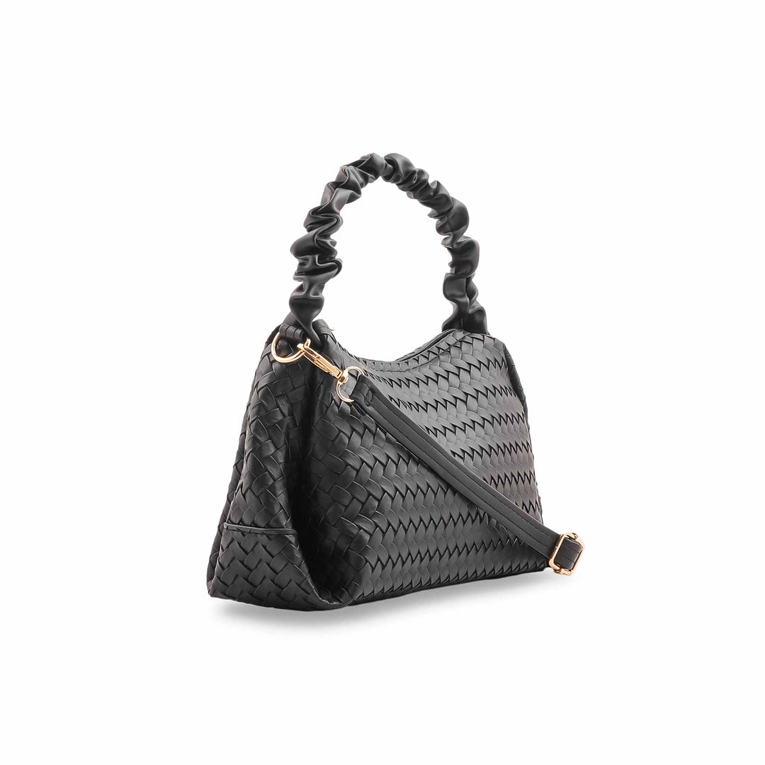 Black Casual Pouch For Women P97664