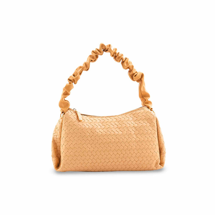 Beige Casual Pouch For Women P97664