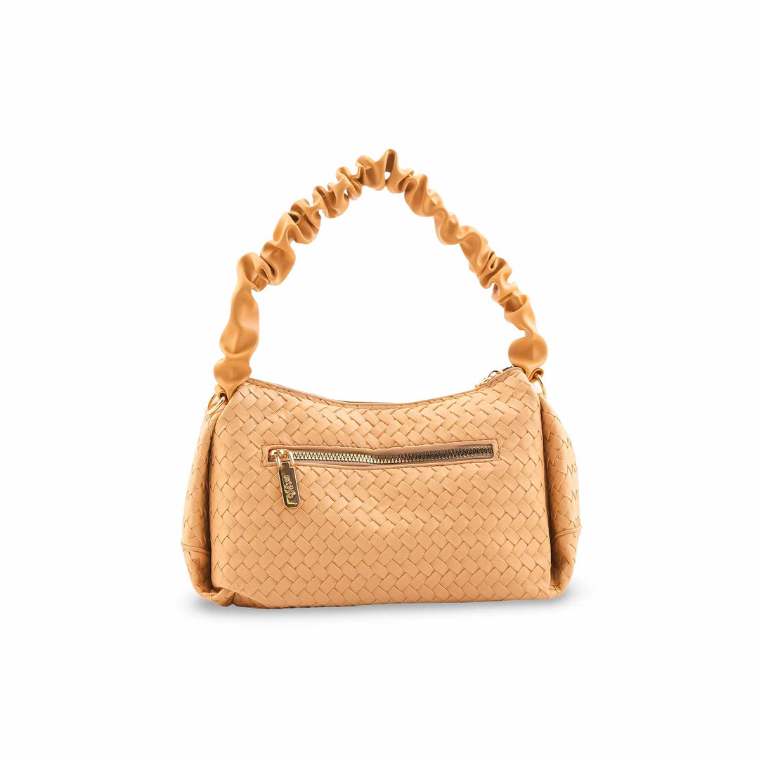 Beige Casual Pouch For Women P97664