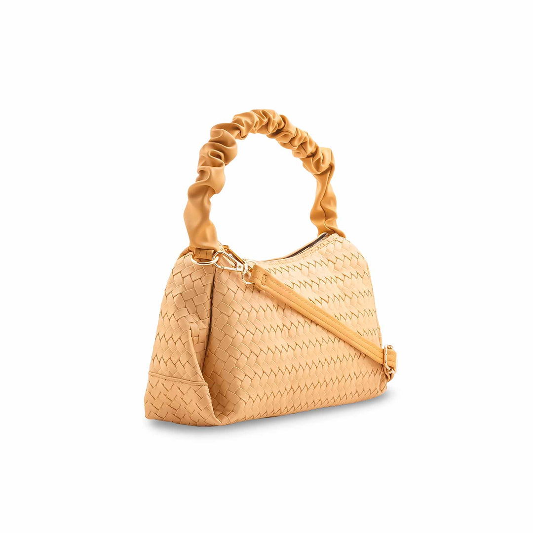 Beige Casual Pouch For Women P97664
