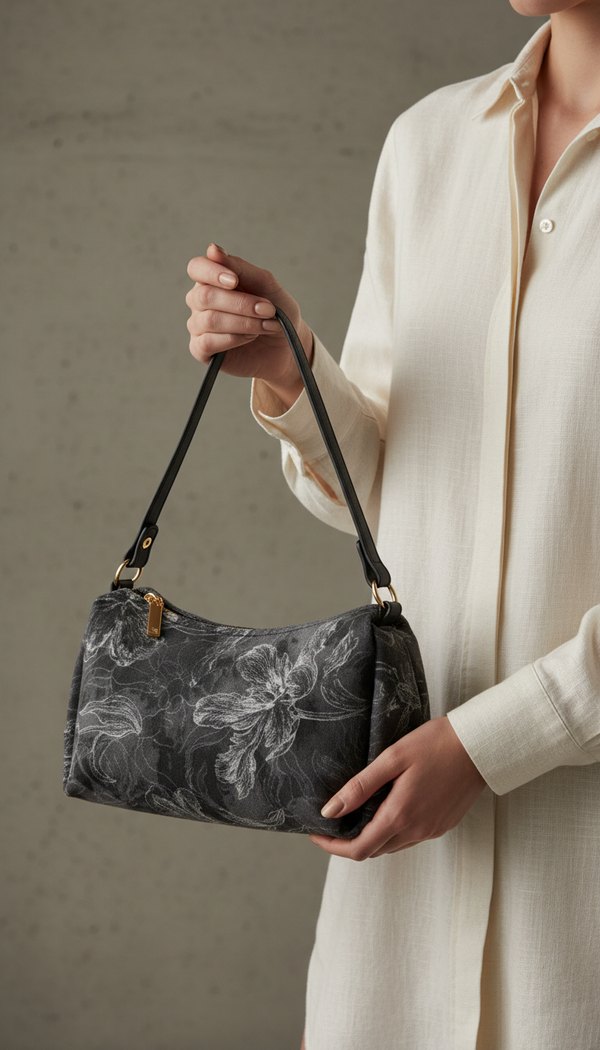 Black Casual Pouch For Women P97667