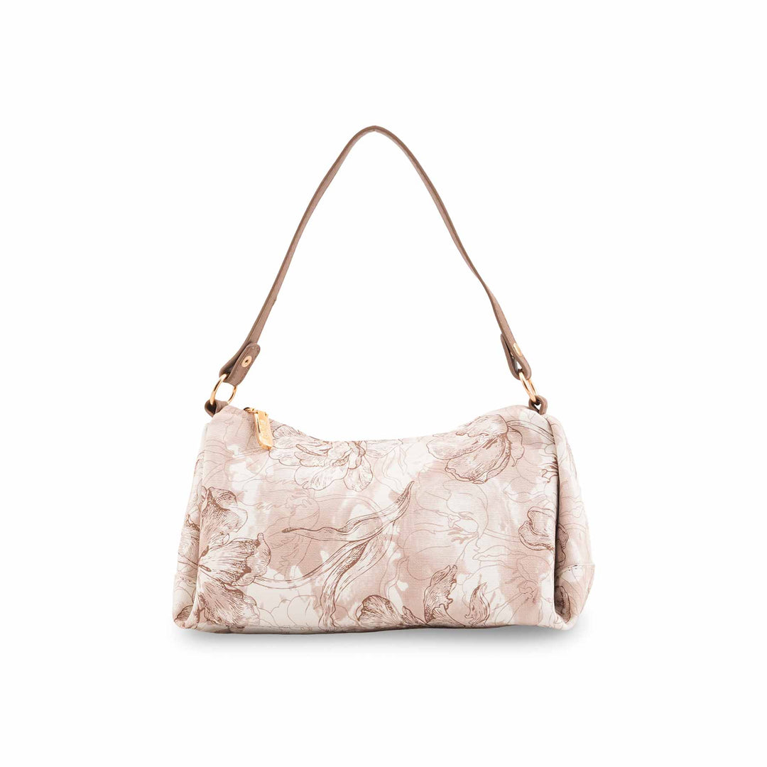 Beige Casual Pouch For Women P97667