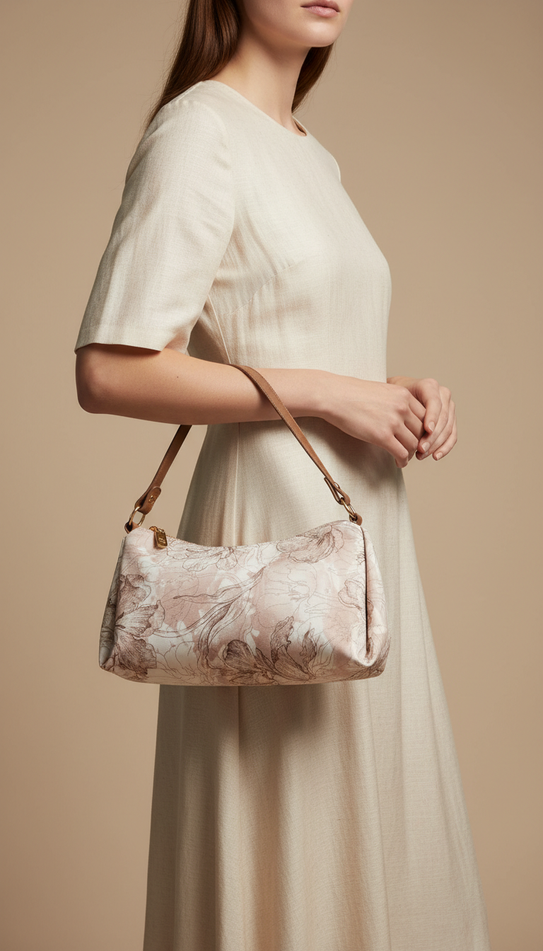 Beige Casual Pouch For Women P97667