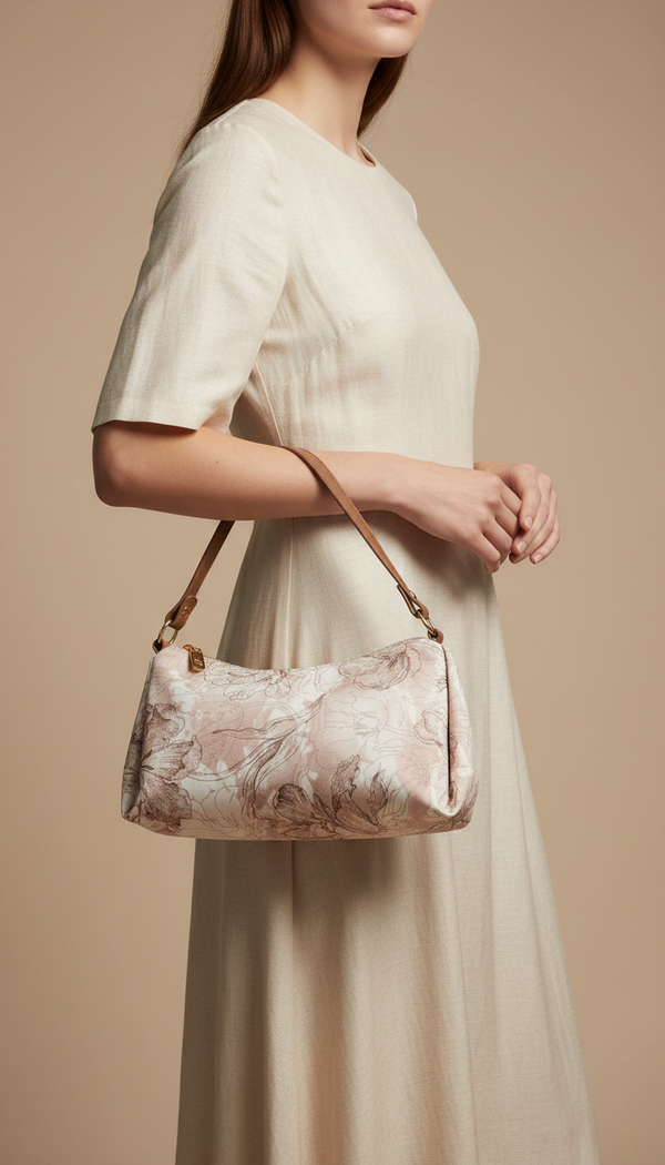 Beige Casual Pouch For Women P97667