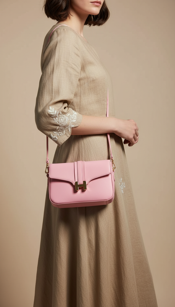 Pink Casual Pouch For Ladies P97670