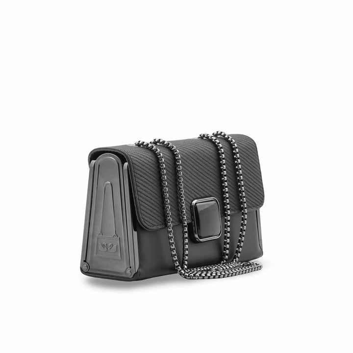 Black Casual Pouch For Ladies P97674