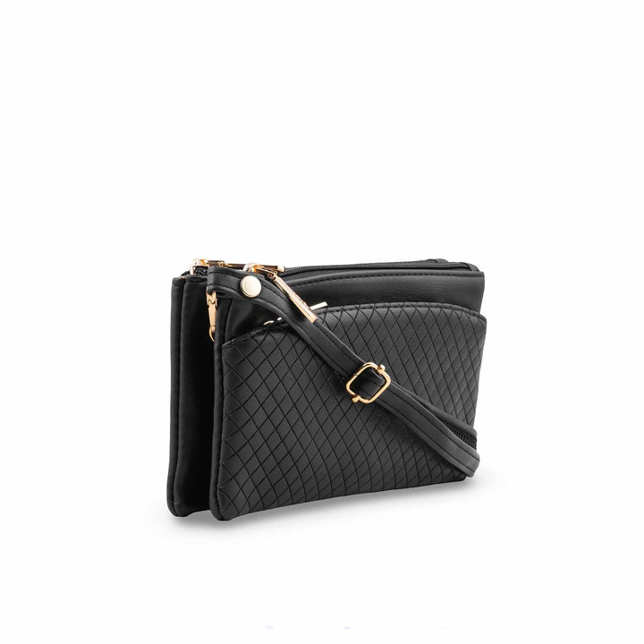Black Casual Pouch For Ladies P97680