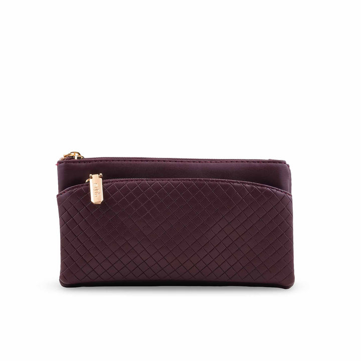 Brown Casual Pouch For Ladies P97680