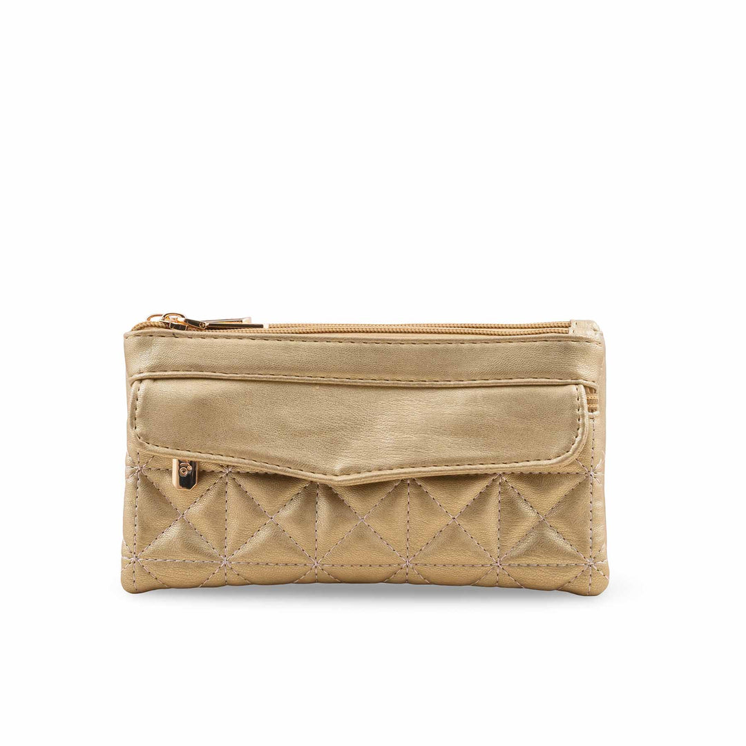 Golden Casual Pouch For Ladies P97681