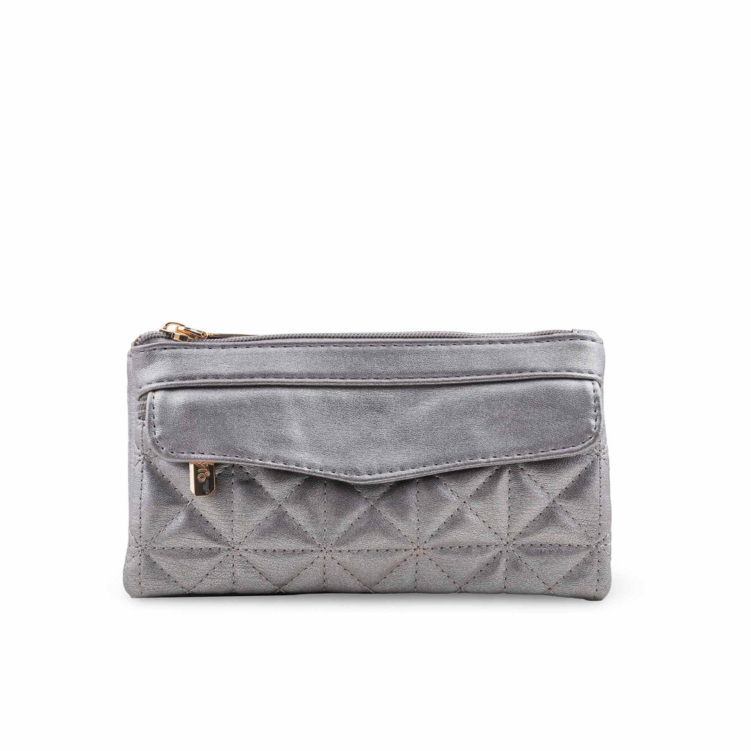 Silver Casual Pouch For Ladies P97681