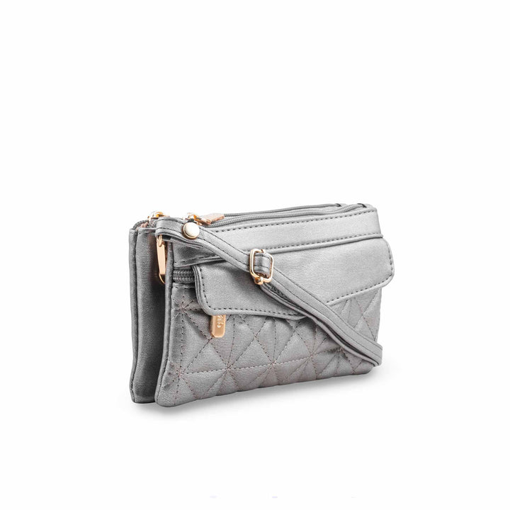 Silver Casual Pouch For Ladies P97681
