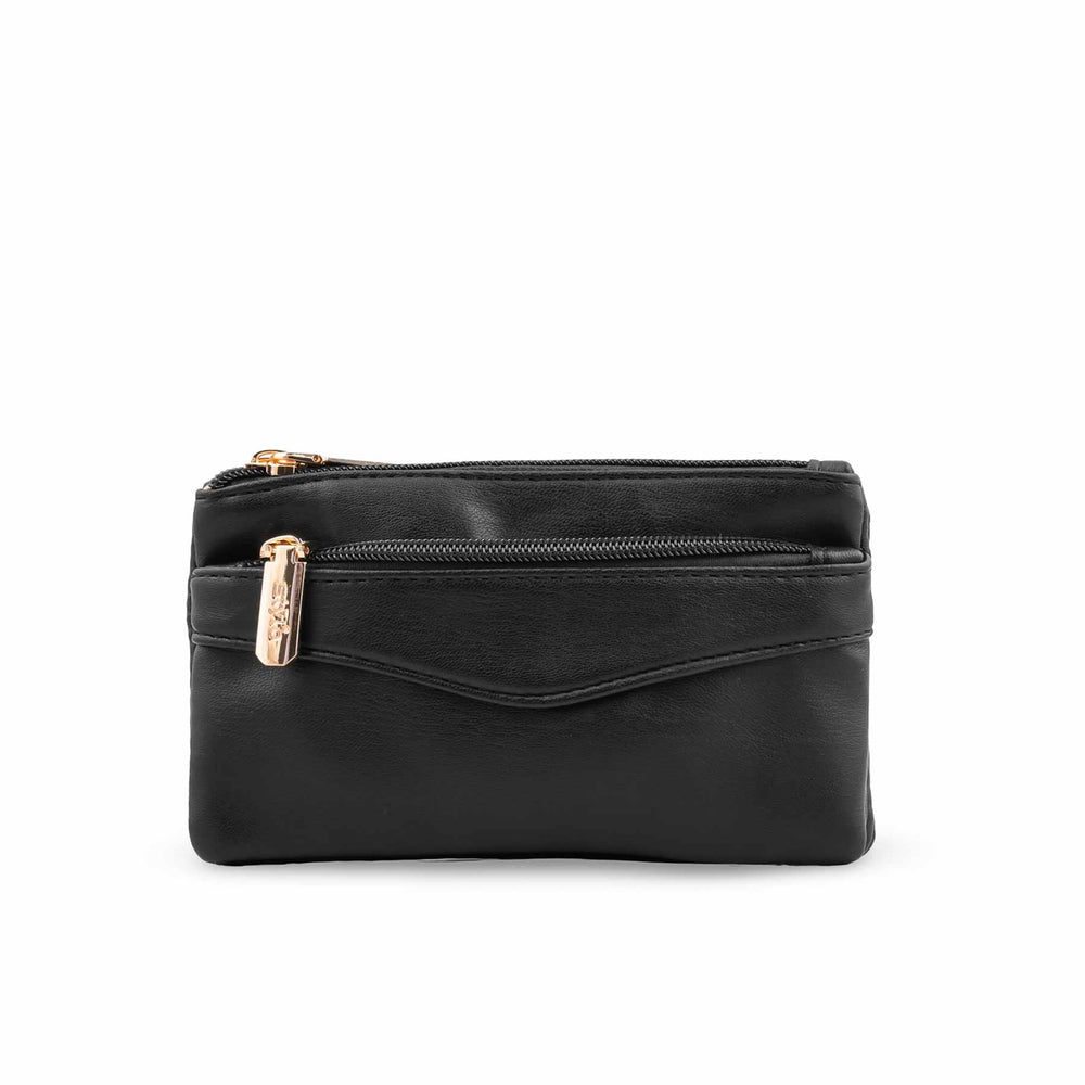 Black Casual Pouch For Ladies P97682